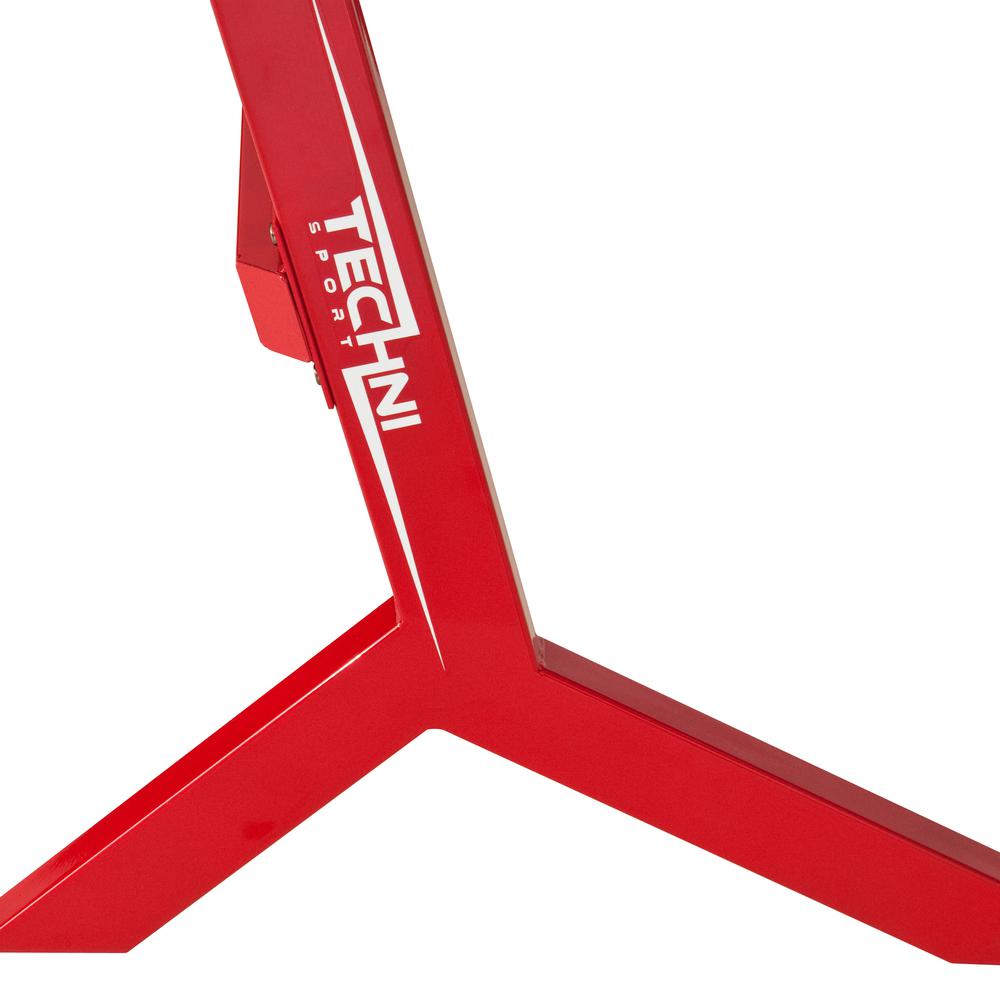 Techni Sport Red Stryker Gaming Desk, Red. Picture 3