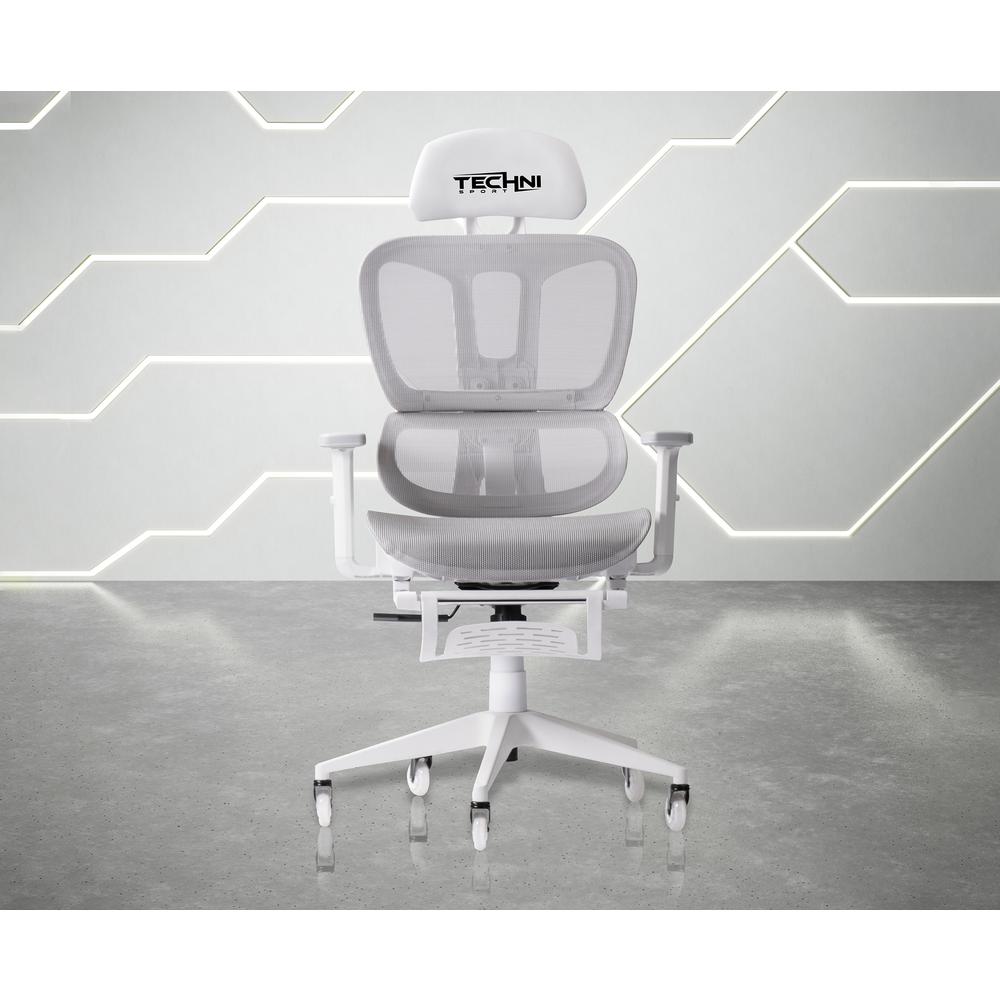 AIRFLEX2.0 White Mesh Gaming Chair. Picture 13