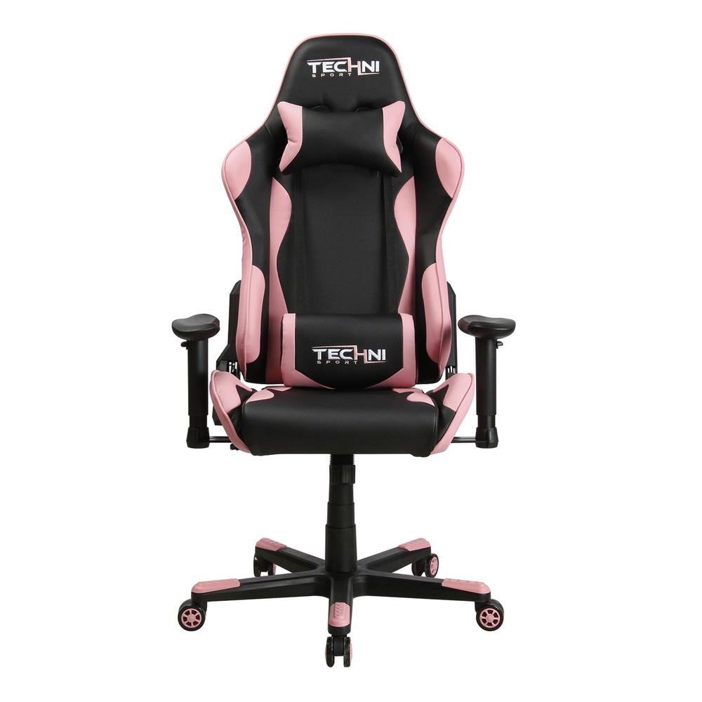 Techni Sport TS-4300 Ergonomic High Back Racer Style PC Gaming Chair, Pink. Picture 6