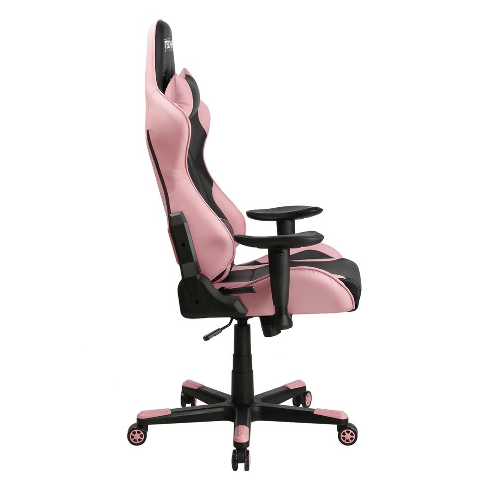 Techni Sport TS-4300 Ergonomic High Back Racer Style PC Gaming Chair, Pink. Picture 7