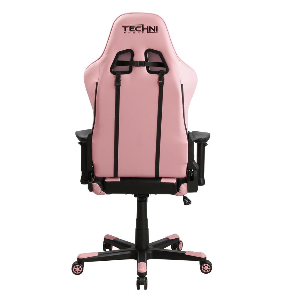 Techni Sport TS-4300 Ergonomic High Back Racer Style PC Gaming Chair, Pink. Picture 8