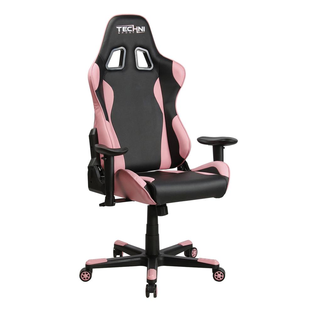 Techni Sport TS-4300 Ergonomic High Back Racer Style PC Gaming Chair, Pink. Picture 10