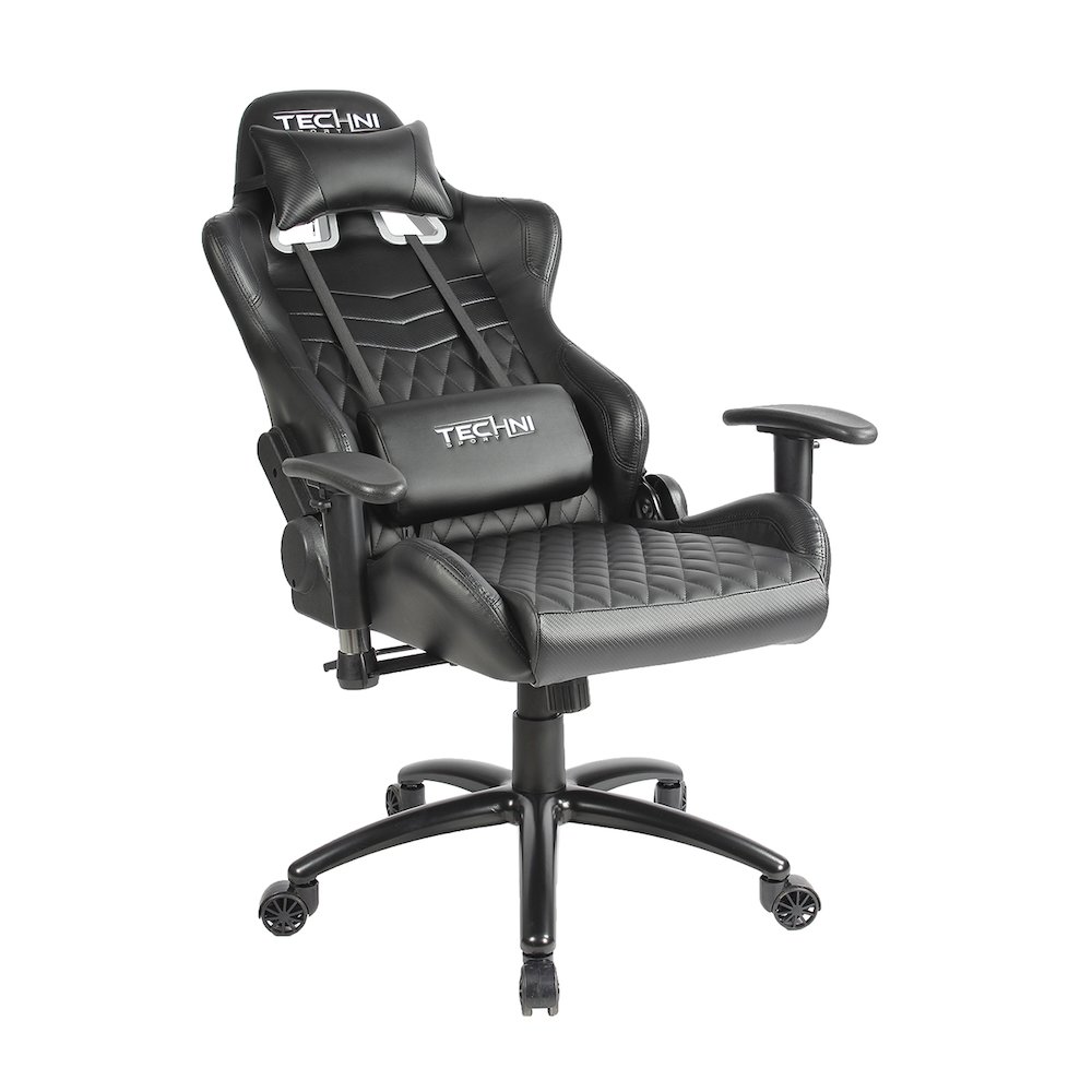 Techni Sport TS-5100 Ergonomic, High Back, Racer Style, Video Gaming Chair, Black. Picture 5