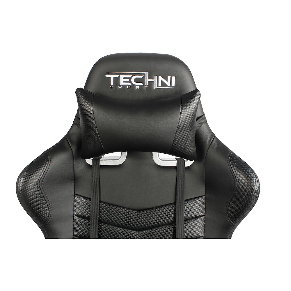 Techni Sport TS-5100 Ergonomic, High Back, Racer Style, Video Gaming Chair, Black. Picture 7