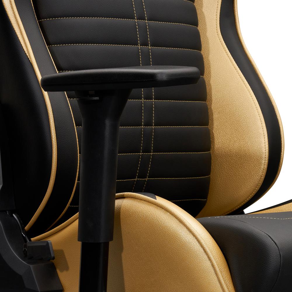 Ergonomic Racing Style Gaming  Chair - Golden. Picture 8
