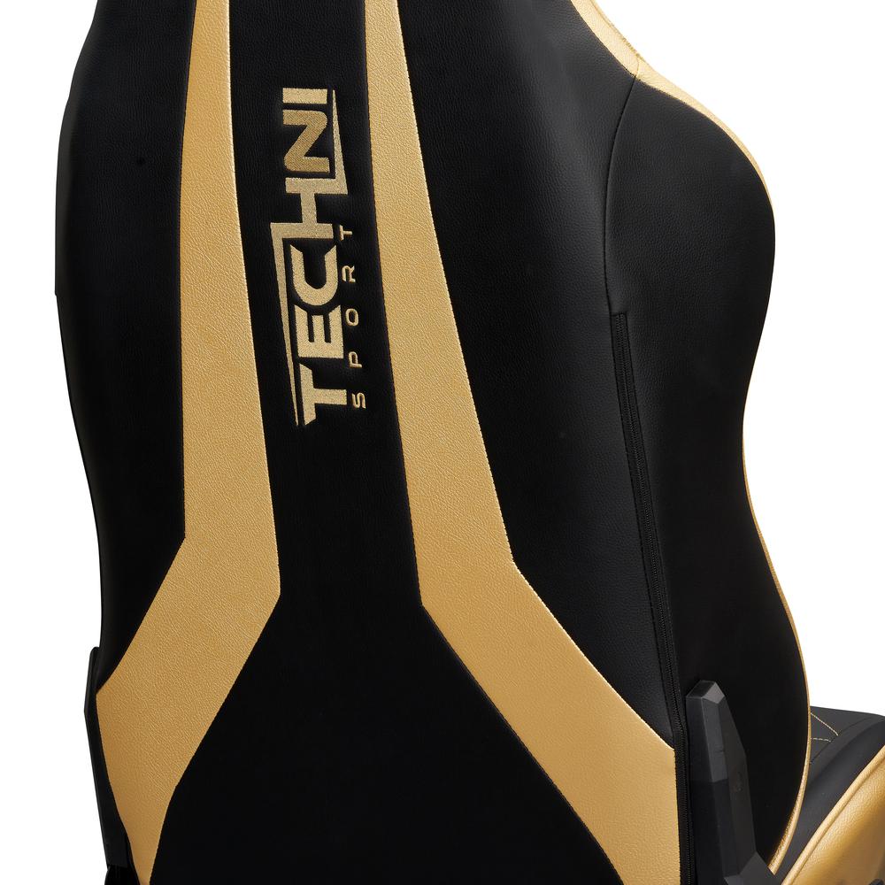 Ergonomic Racing Style Gaming  Chair - Golden. Picture 9