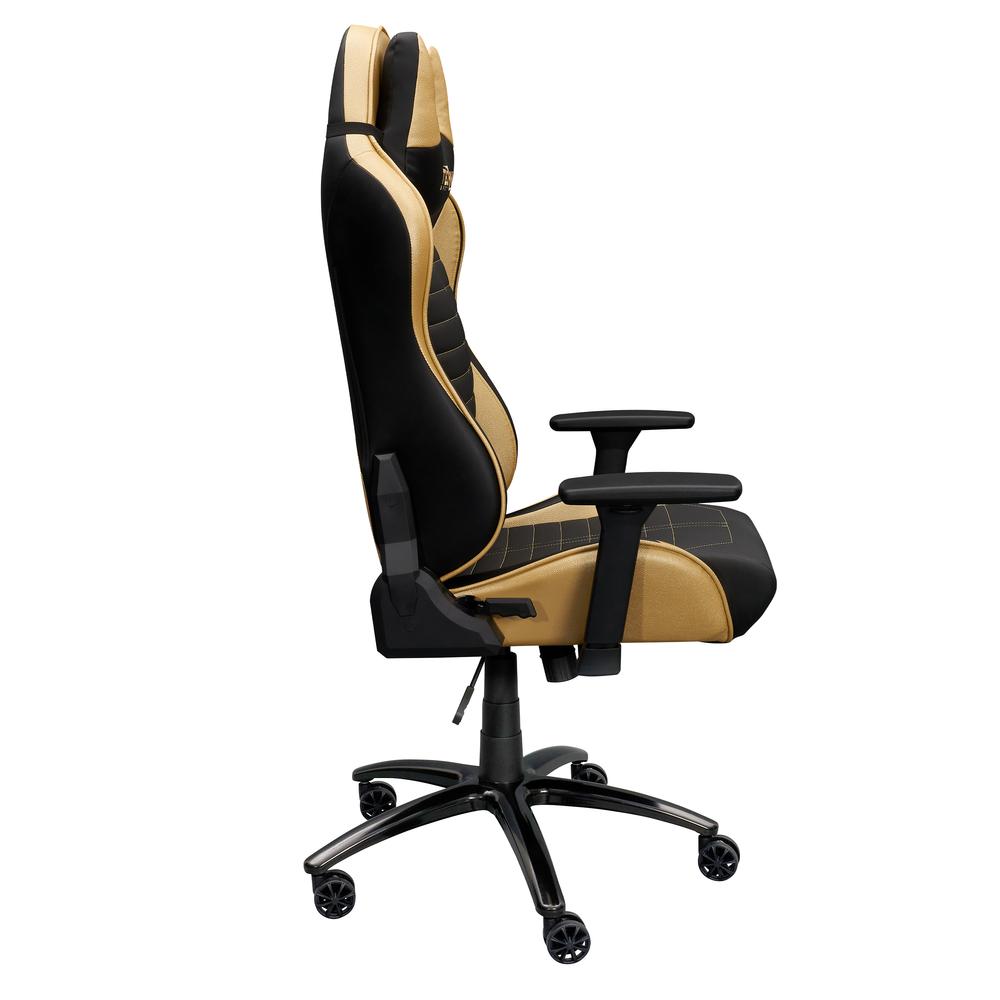 Ergonomic Racing Style Gaming  Chair - Golden. Picture 12