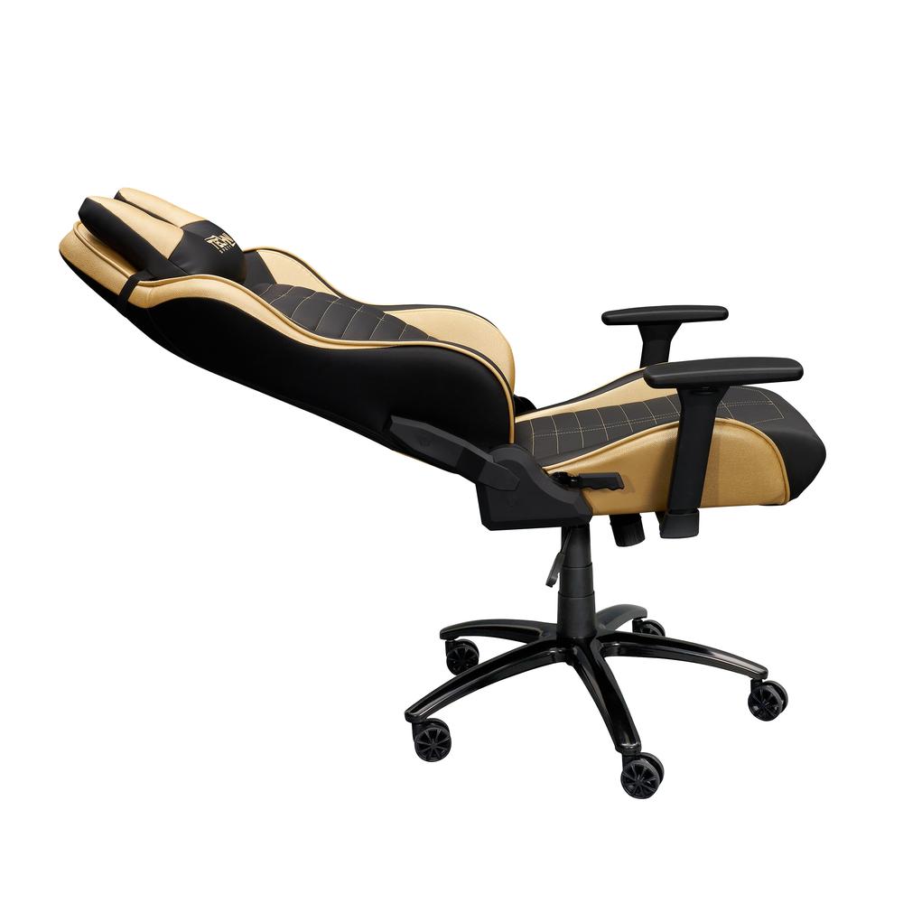 Ergonomic Racing Style Gaming  Chair - Golden. Picture 13