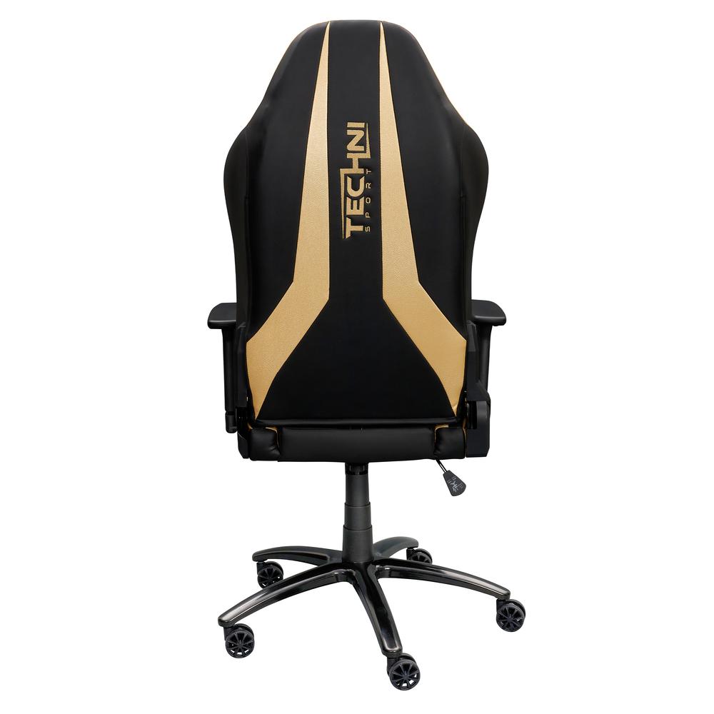 Ergonomic Racing Style Gaming  Chair - Golden. Picture 17