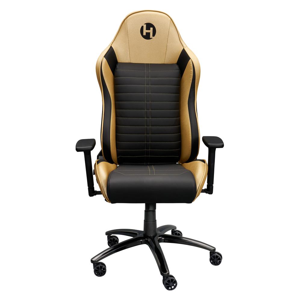 Ergonomic Racing Style Gaming  Chair - Golden. Picture 18