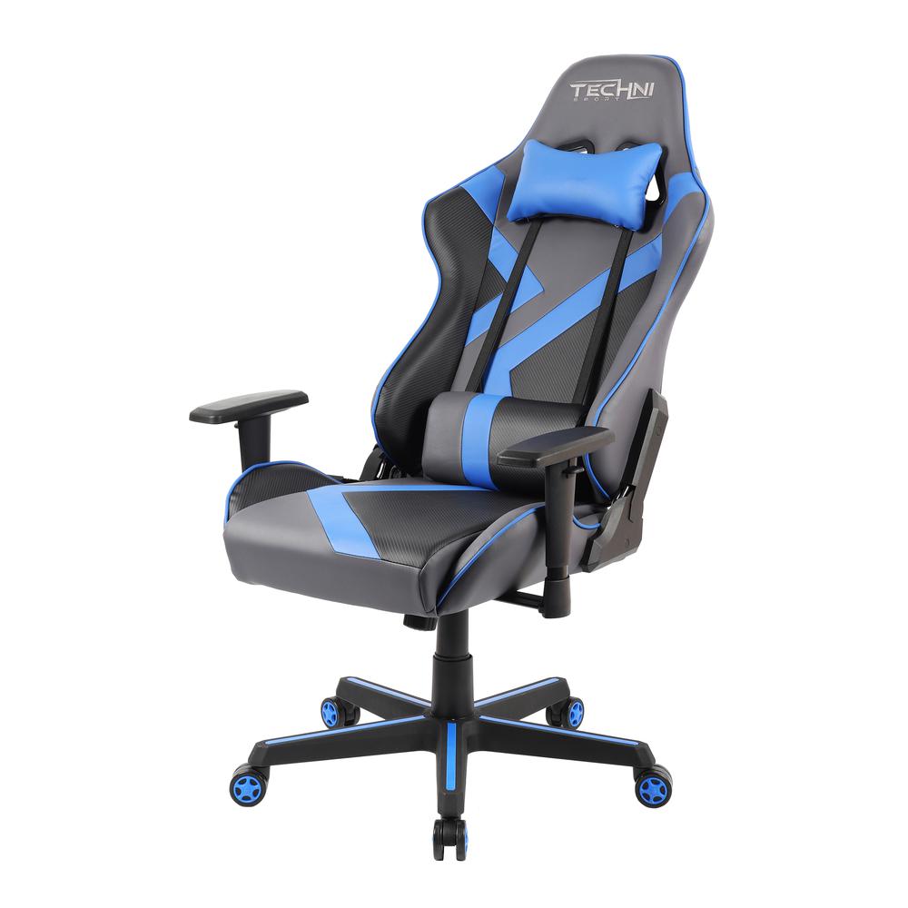 Techni Sport TS-70 Office-PC Gaming Chair, Blue. Picture 5