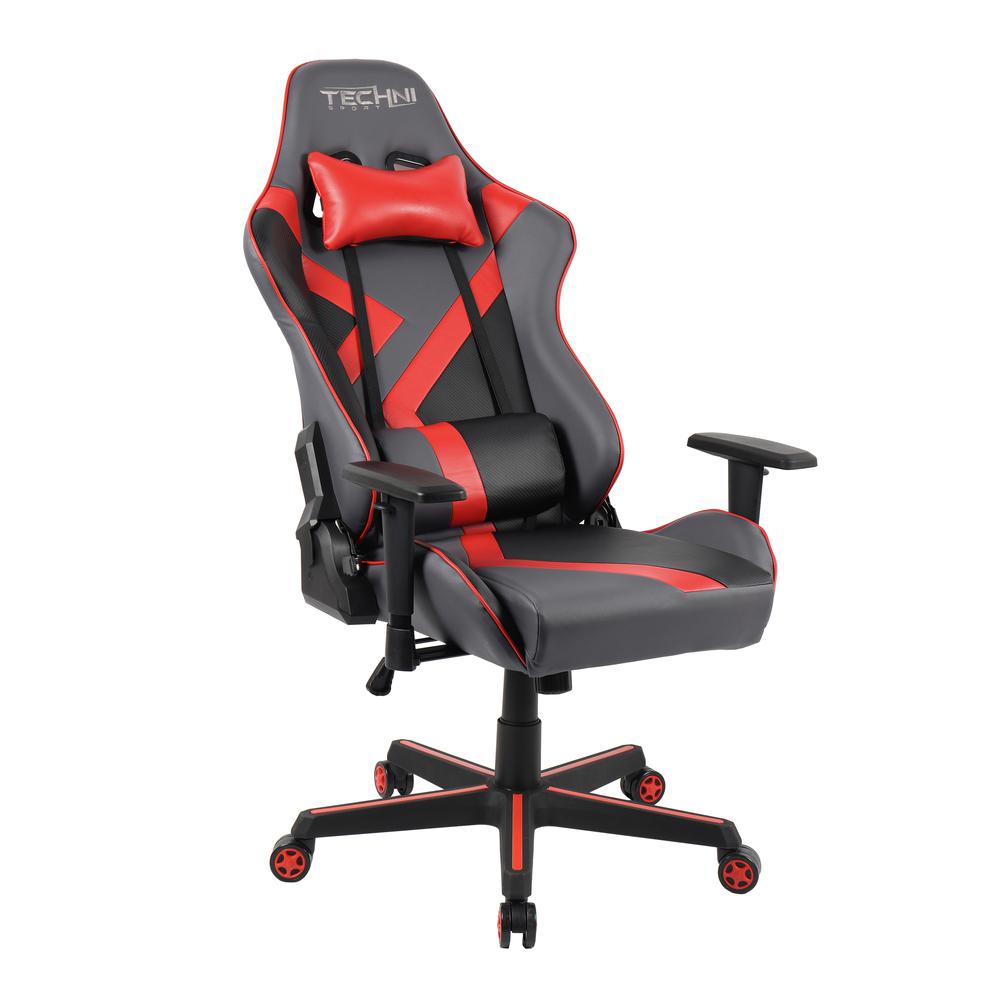 Techni Sport TS-70 Office-PC Gaming Chair, Red. Picture 4