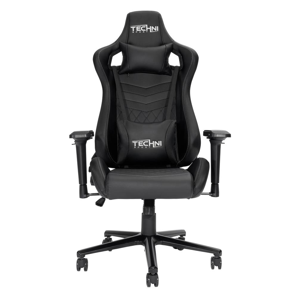 TS-83 Ergonomic High Back Racer Style PC Gaming Chair, Black. The main picture.