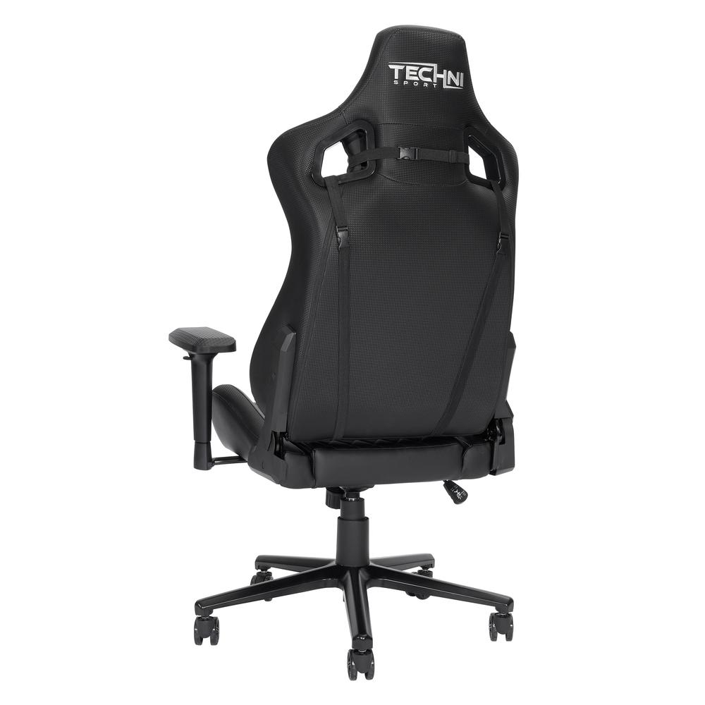 TS-83 Ergonomic High Back Racer Style PC Gaming Chair, Black. Picture 3