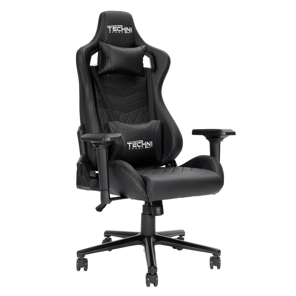 TS-83 Ergonomic High Back Racer Style PC Gaming Chair, Black. Picture 10