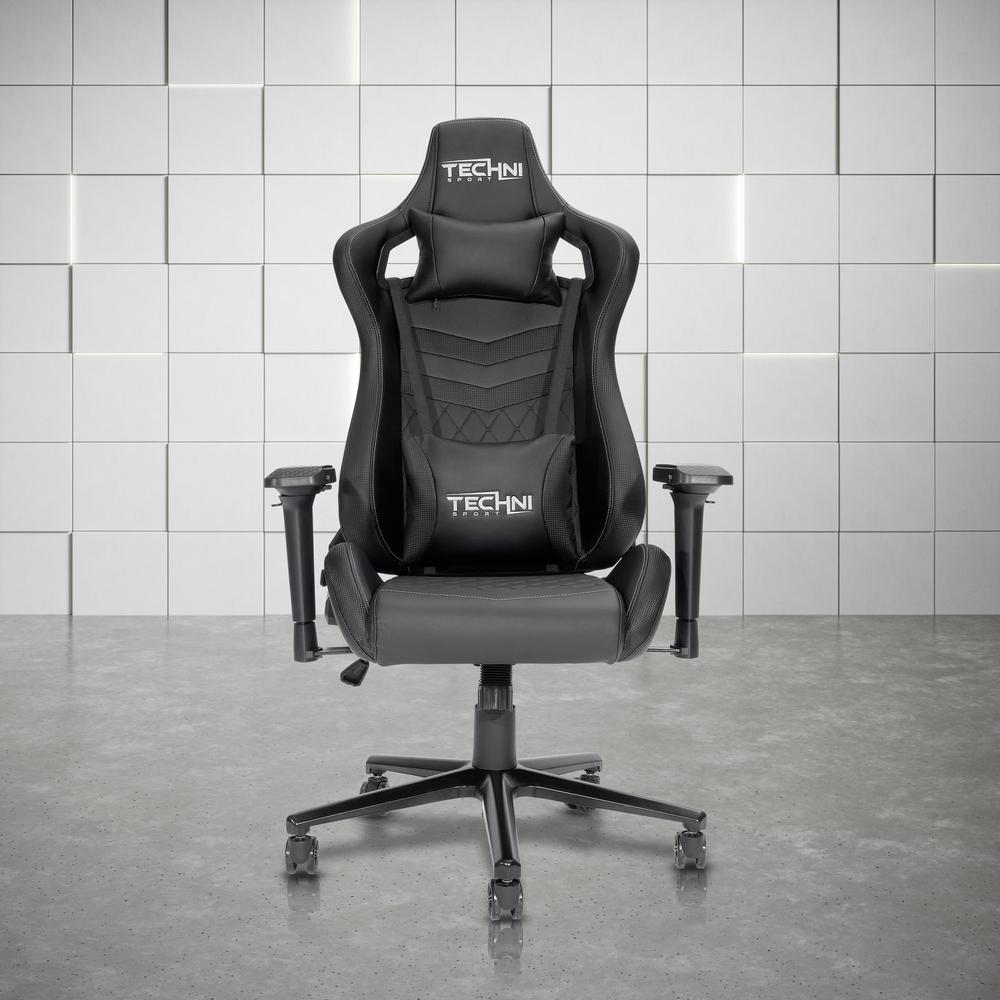 TS-83 Ergonomic High Back Racer Style PC Gaming Chair, Black. Picture 13