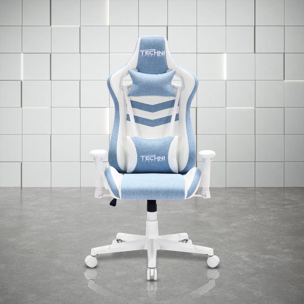 Techni Sport TS86 Ergonomic Pastel Gaming Chair, Blue. Picture 8
