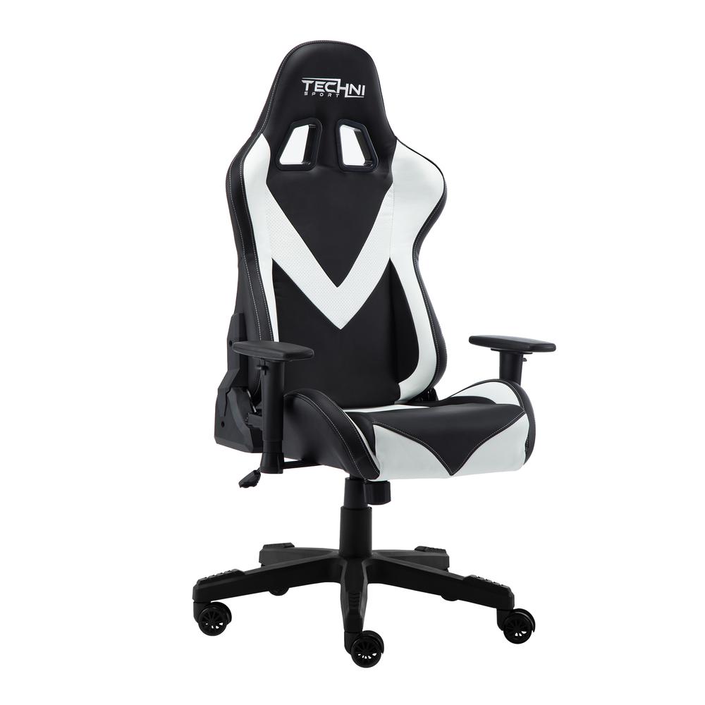 Techni Sport TS-92 Office-PC Gaming Chair, White. Picture 2