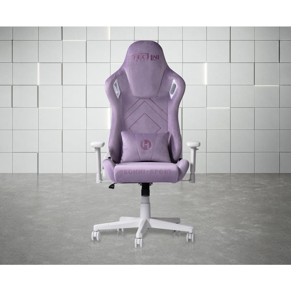 Velvet Gaming Chair -Purple. Picture 9