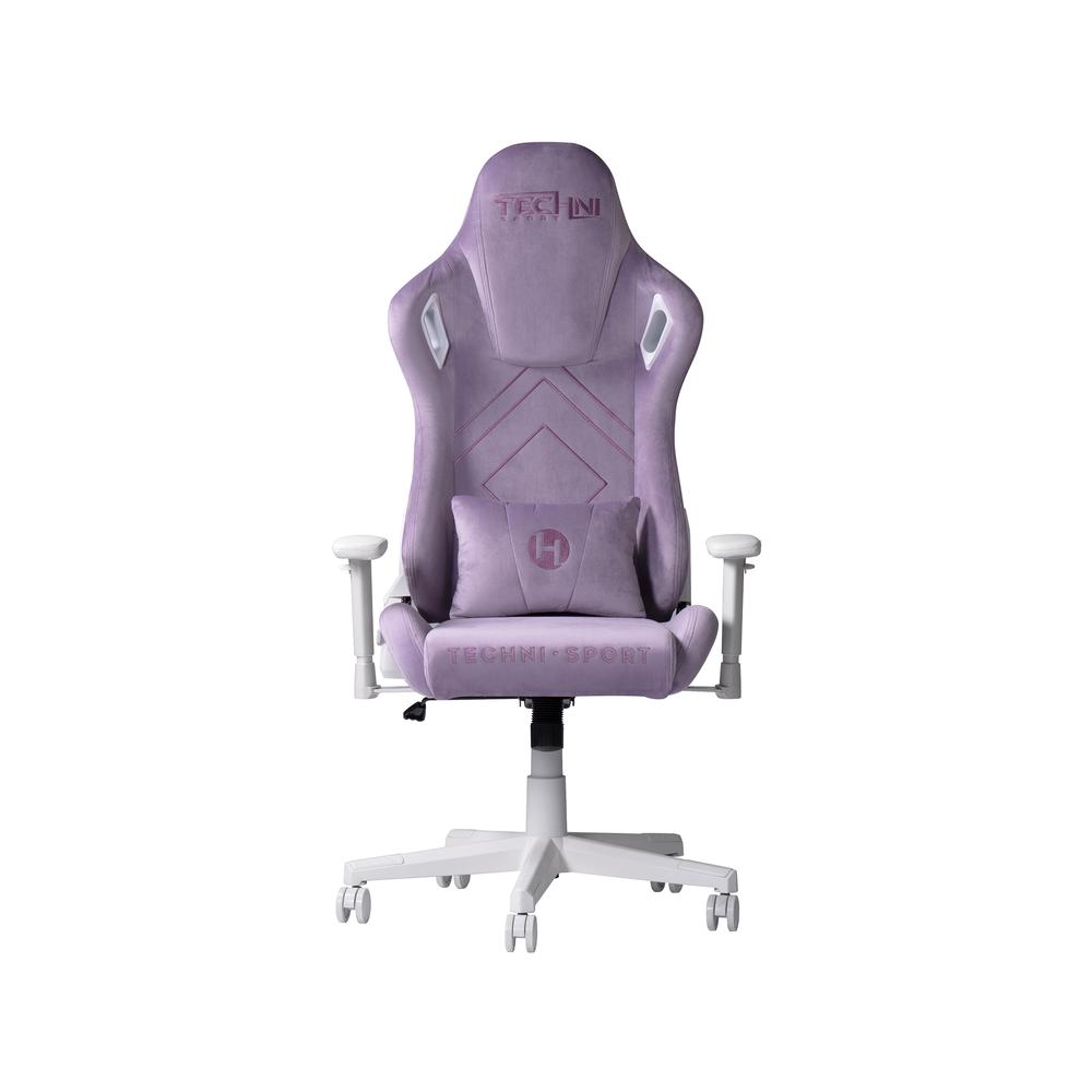 Velvet Gaming Chair -Purple. Picture 3