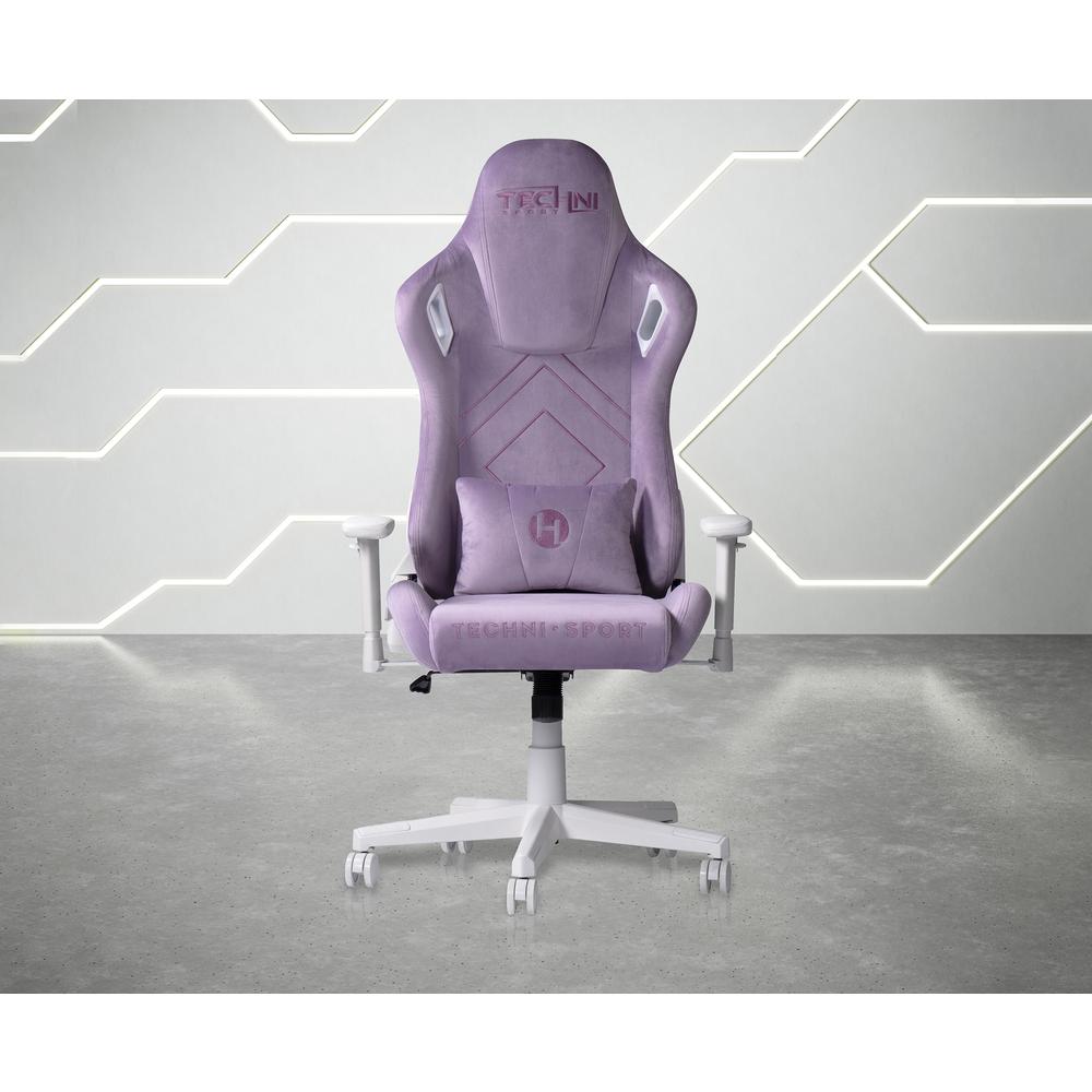 Velvet Gaming Chair -Purple. Picture 10