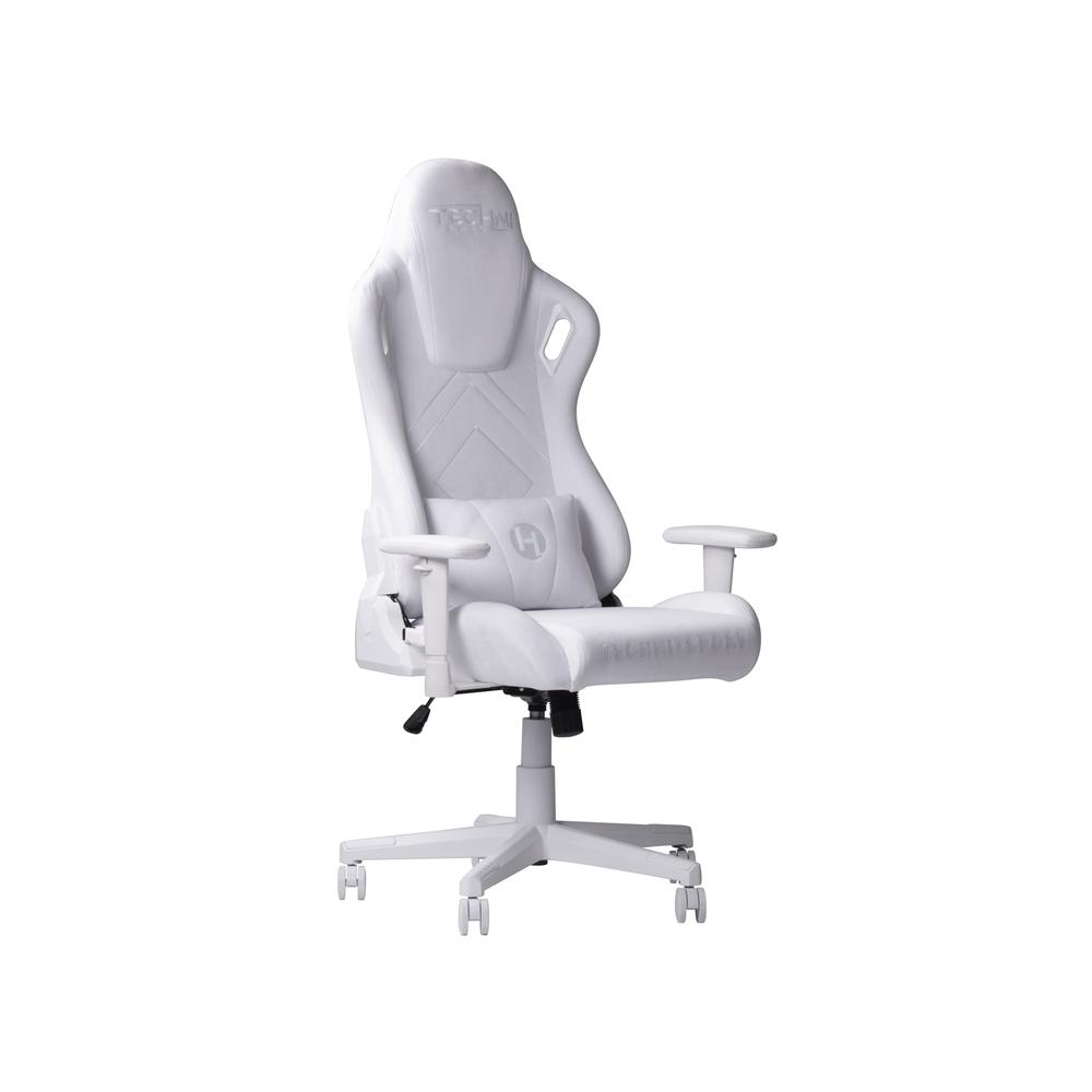 Velvet Gaming Chair - White. Picture 1
