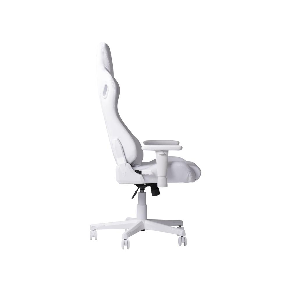 Velvet Gaming Chair - White. Picture 3