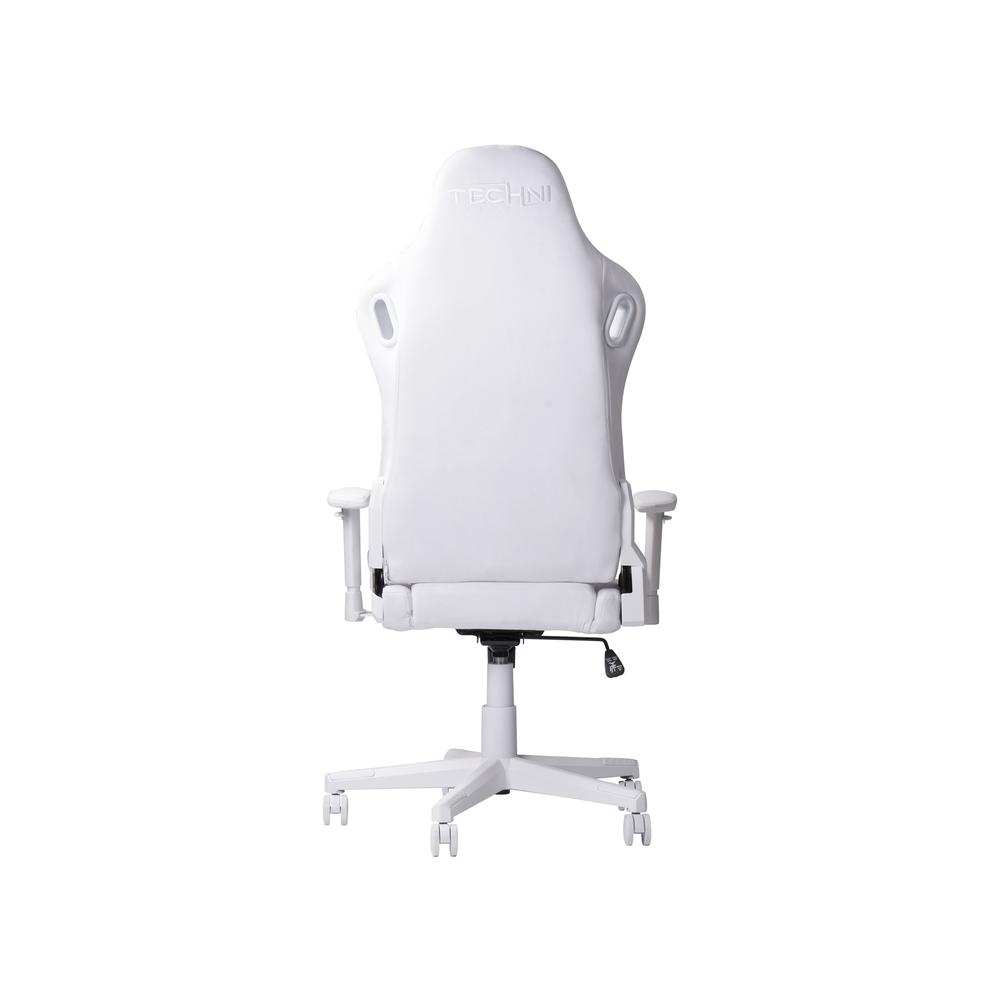 Velvet Gaming Chair - White. Picture 4