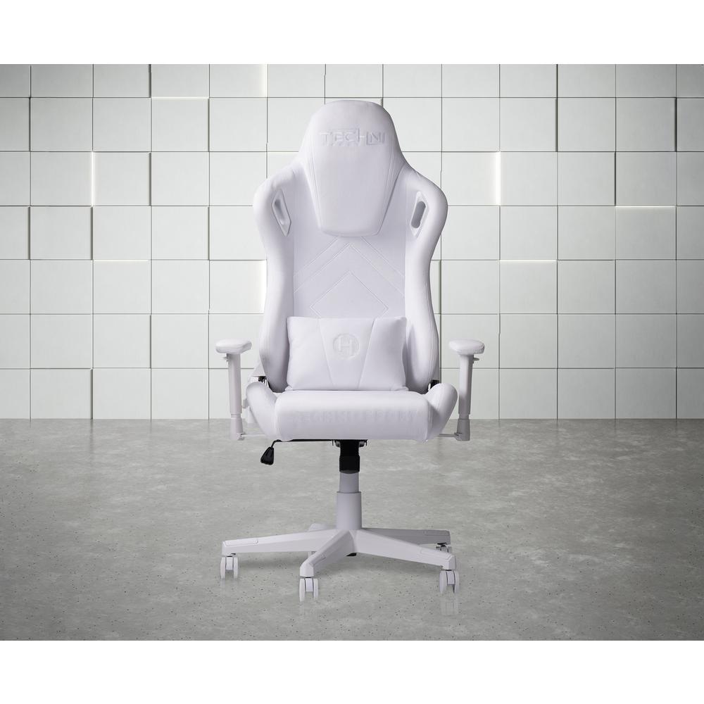 Velvet Gaming Chair - White. Picture 10