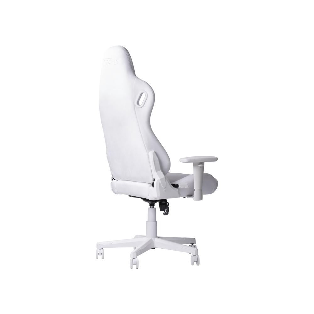 Velvet Gaming Chair - White. Picture 5