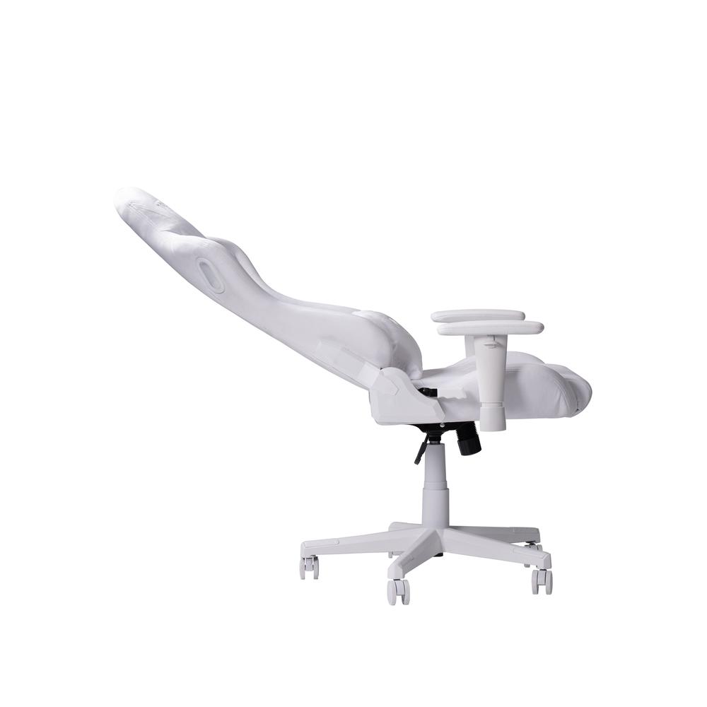 Velvet Gaming Chair - White. Picture 6
