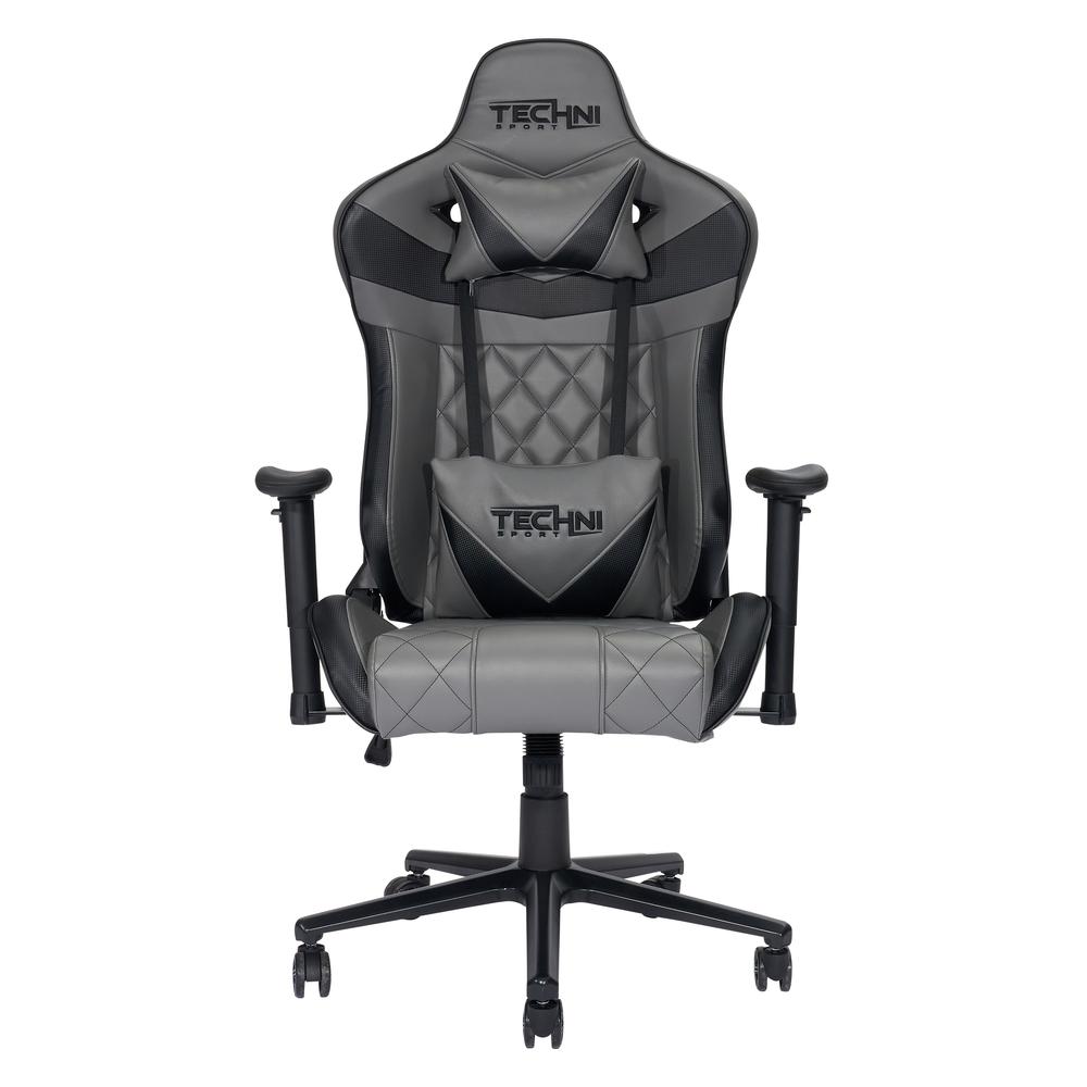 XL Ergonomic Gaming Chair, Grey. Picture 1