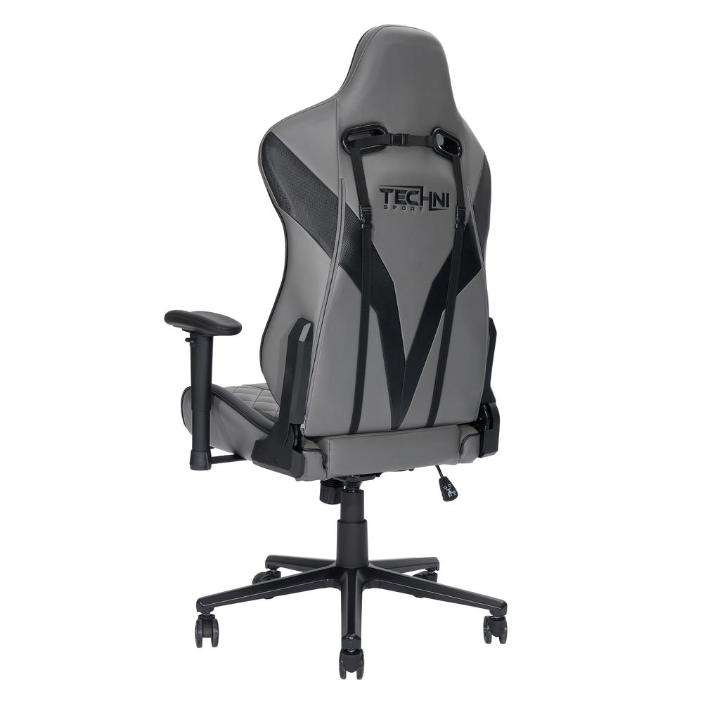 XL Ergonomic Gaming Chair, Grey. Picture 3