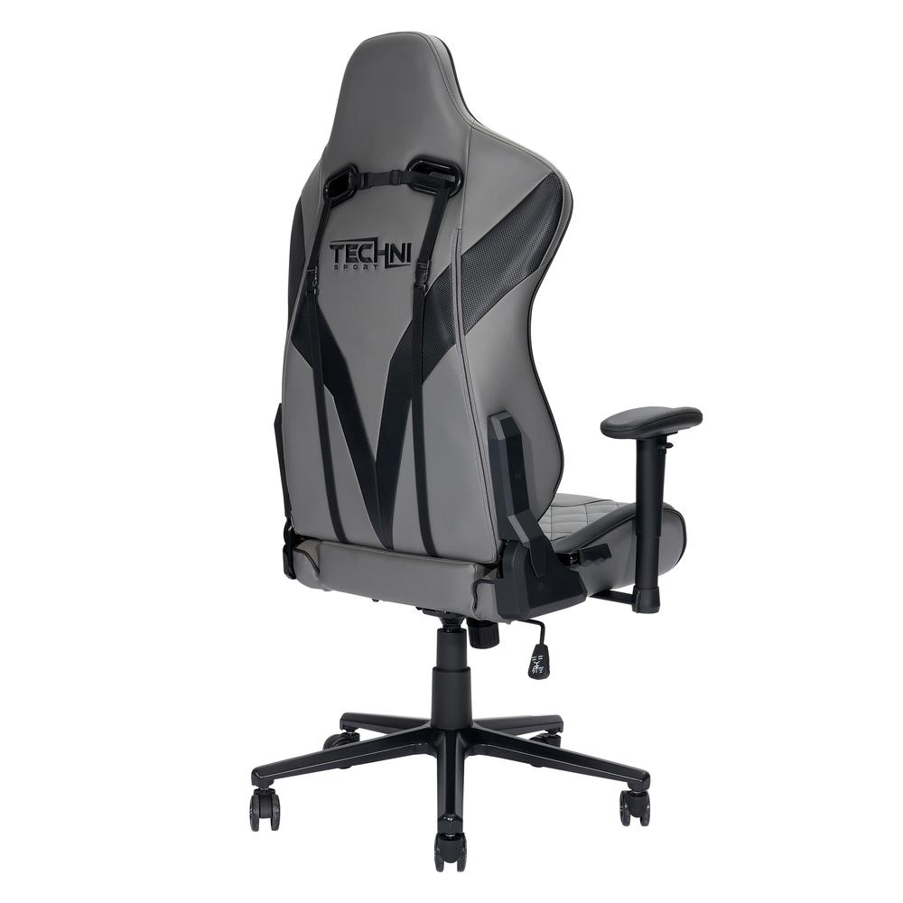 XL Ergonomic Gaming Chair, Grey. Picture 4