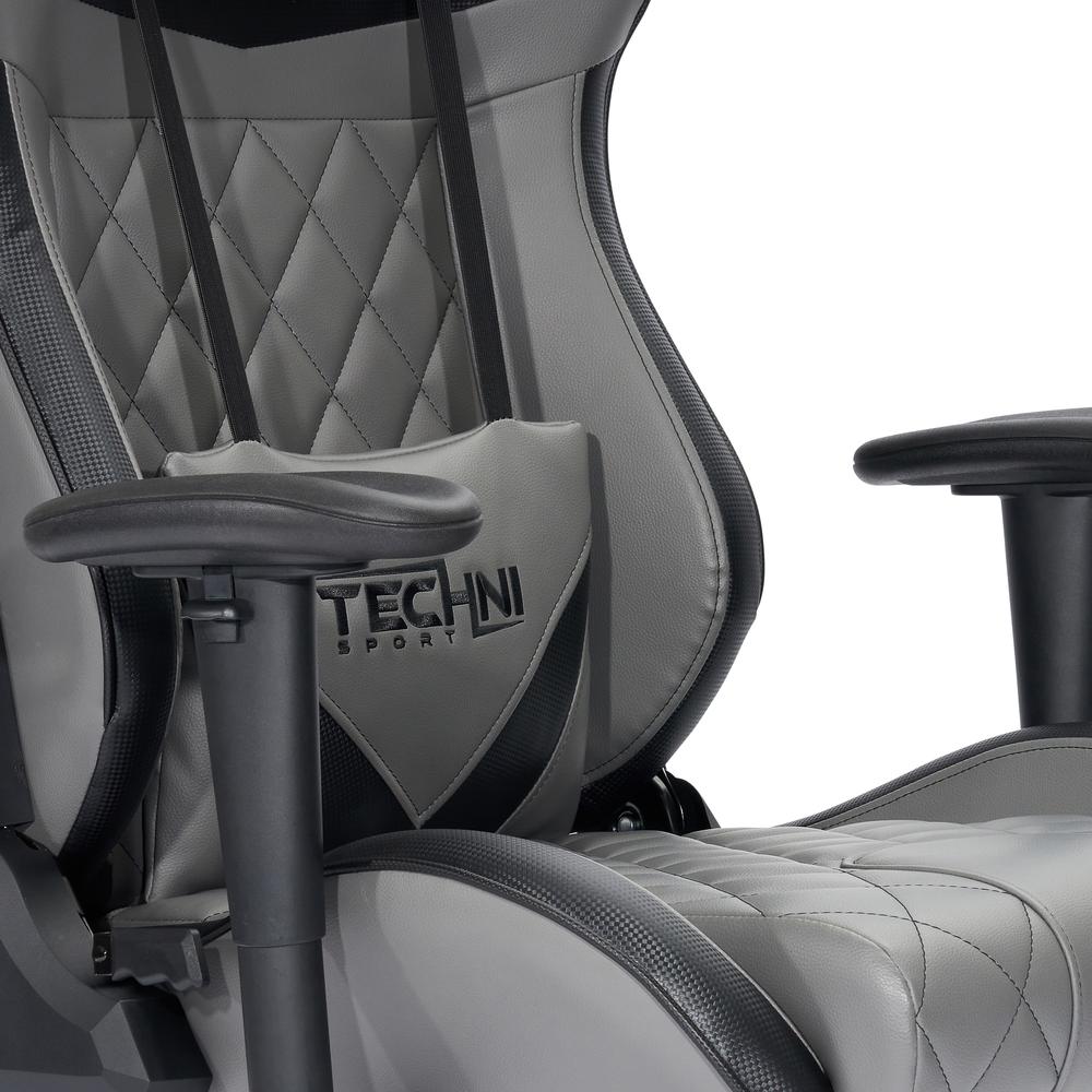 XL Ergonomic Gaming Chair, Grey. Picture 8