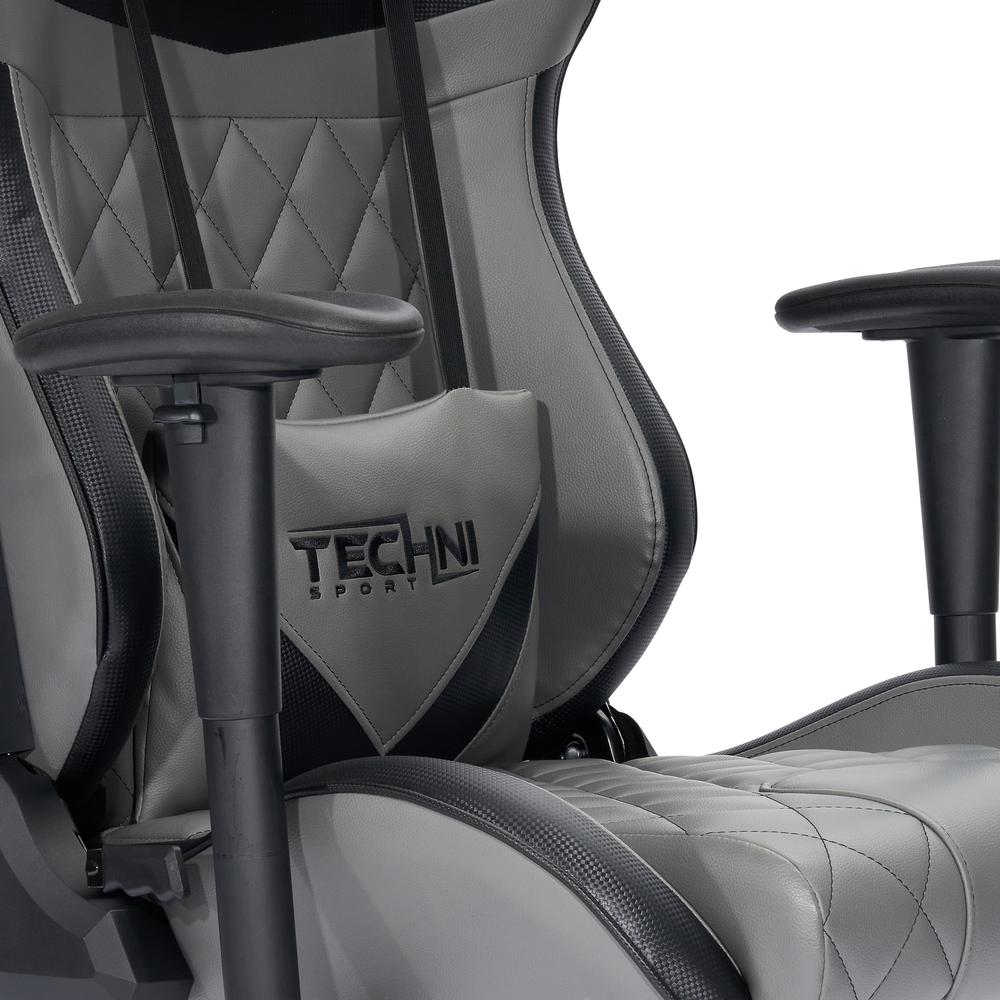 XL Ergonomic Gaming Chair, Grey. Picture 9