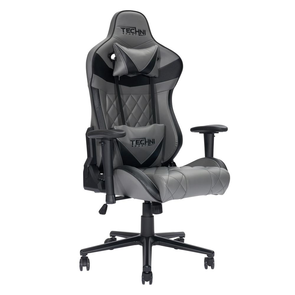 XL Ergonomic Gaming Chair, Grey. Picture 10