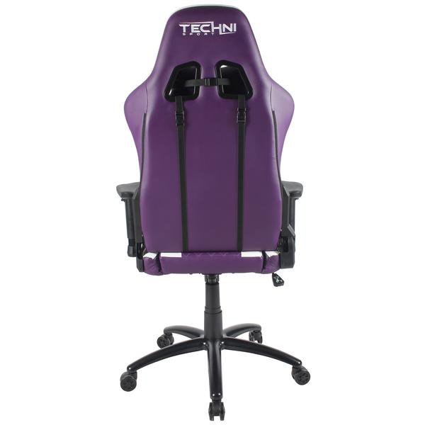 Ergonomic, High Back, Racer Style, Video Gaming Chair, Purple. Picture 3