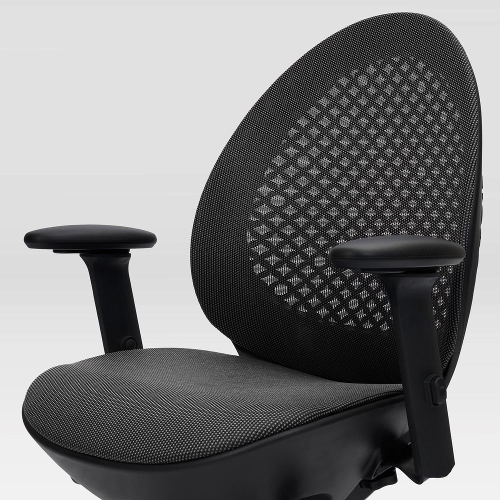 Techni Mobili Deco LUX Executive Office Chair, Black. Picture 24