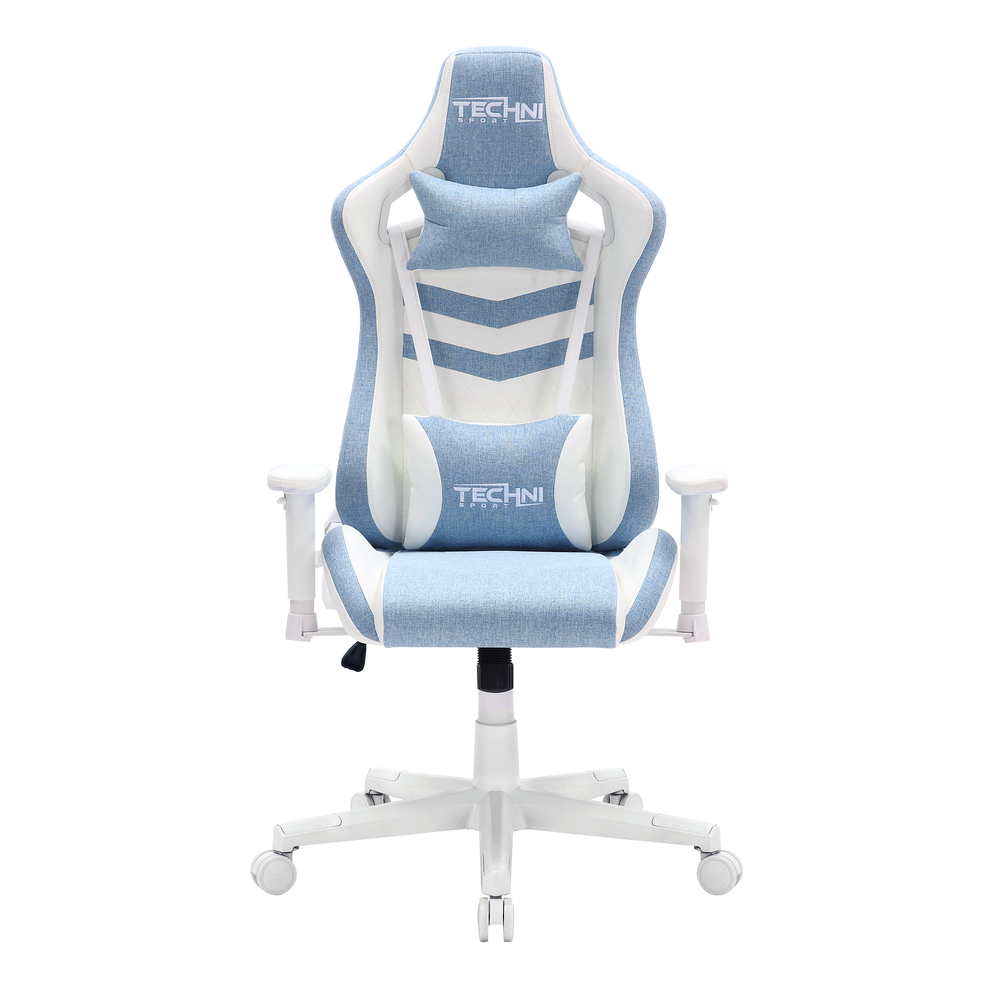Techni Sport TS86 Ergonomic Pastel Gaming Chair, Blue. Picture 1
