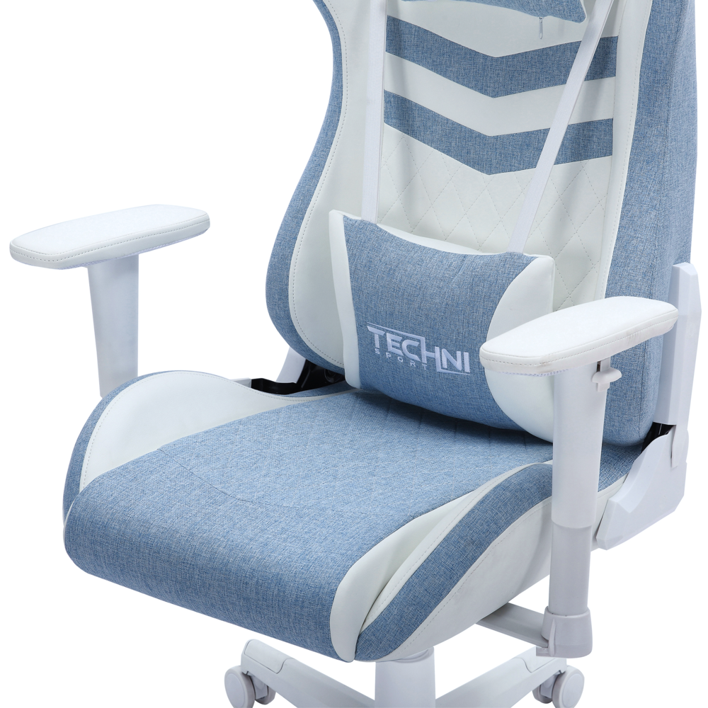 Techni Sport TS86 Ergonomic Pastel Gaming Chair, Blue. Picture 6