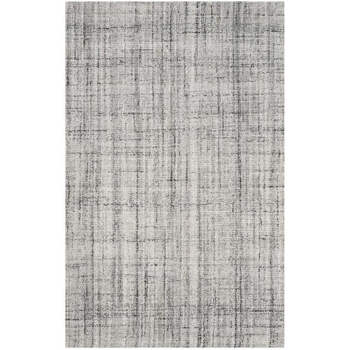 Abstract, GREY / BLACK, 9' X 12', Area Rug. Picture 1