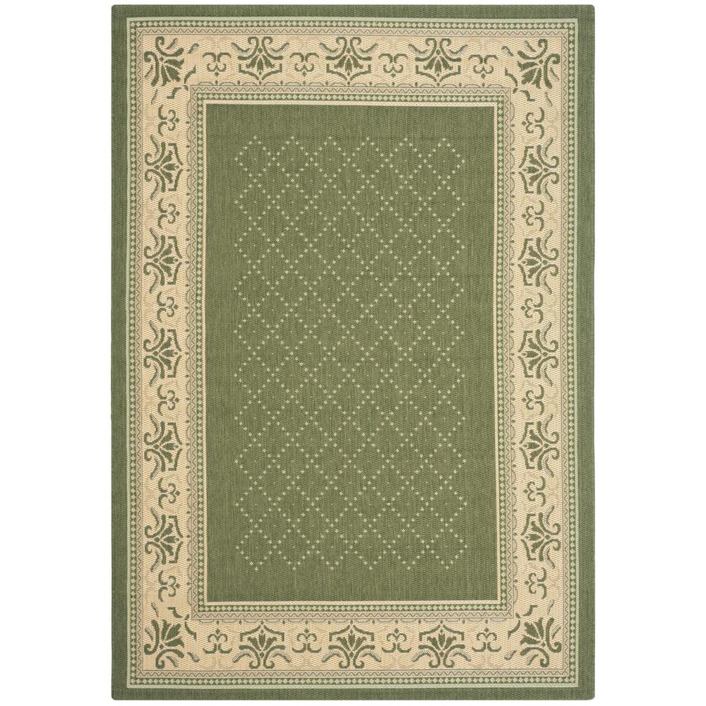 COURTYARD, OLIVE / NATURAL, 8' X 11', Area Rug, CY0901-1E06-8. Picture 1