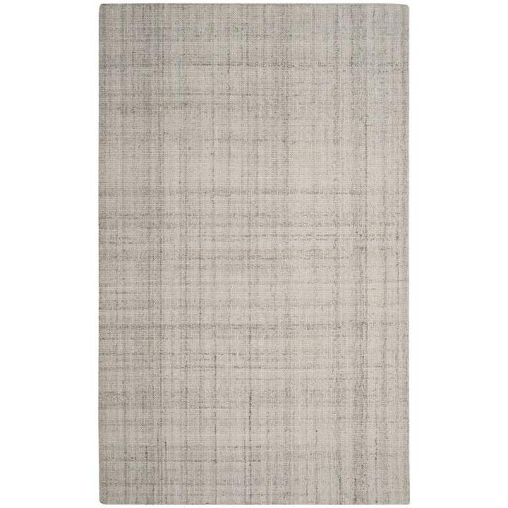 Abstract, LIGHT GREY, 6' X 9', Area Rug. Picture 1