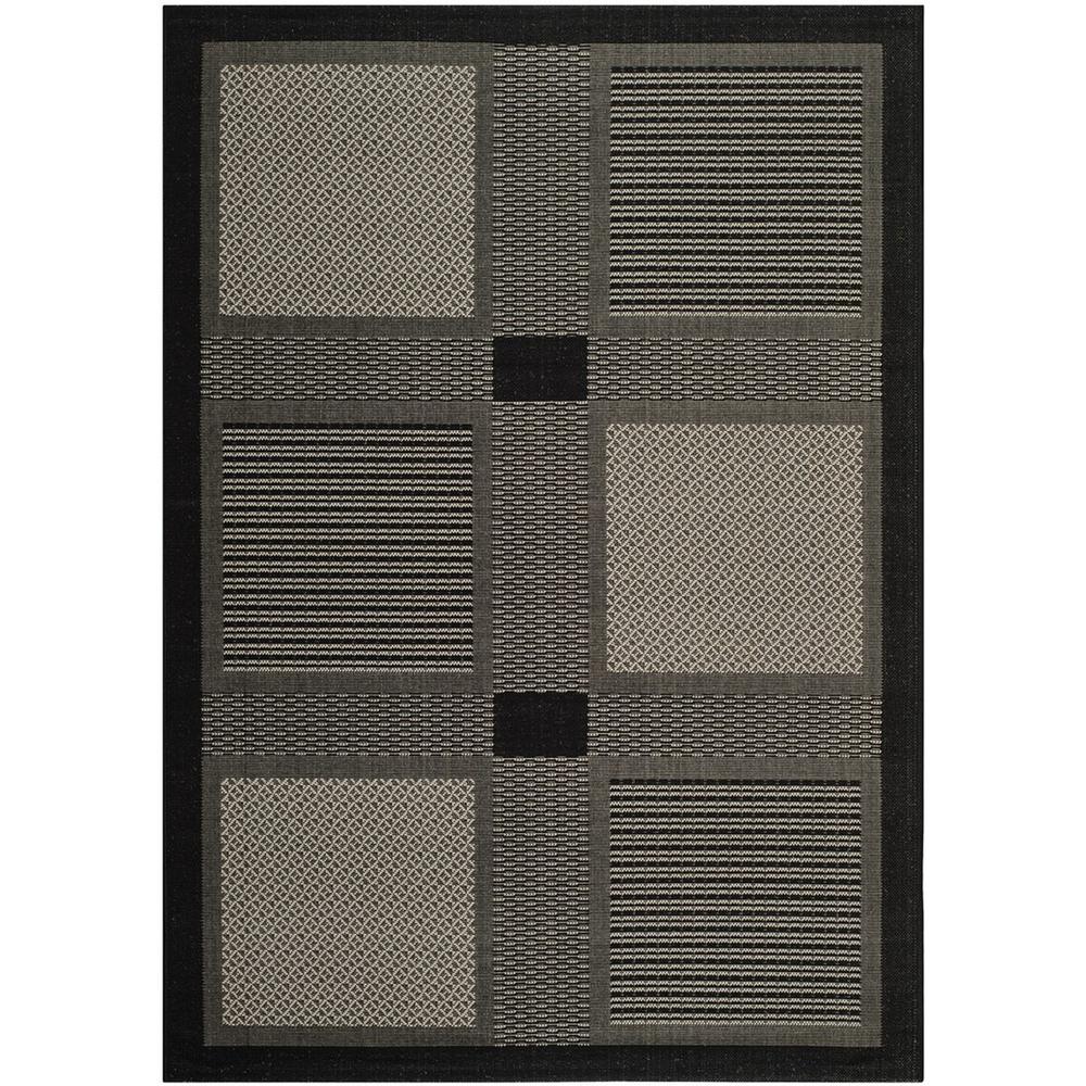 COURTYARD, BLACK / SAND, 9' X 12', Area Rug, CY1928-3908-9. Picture 1