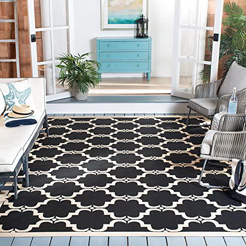 COURTYARD, BLACK / BEIGE, 9' X 12', Area Rug, CY6009-226-9. Picture 1