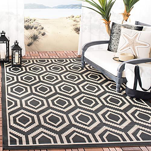 COURTYARD, BLACK / BEIGE, 9' X 12', Area Rug, CY6902-266-9. Picture 1