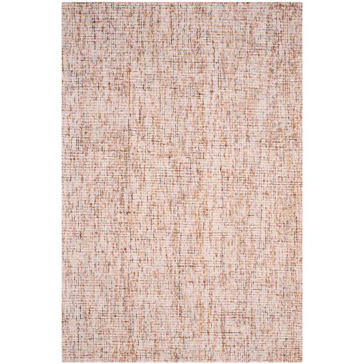 Abstract, BEIGE / RUST, 5' X 8', Area Rug. Picture 1