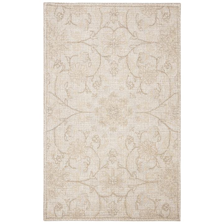 Abstract, LIGHT GREY / IVORY, 5' X 8', Area Rug. Picture 1