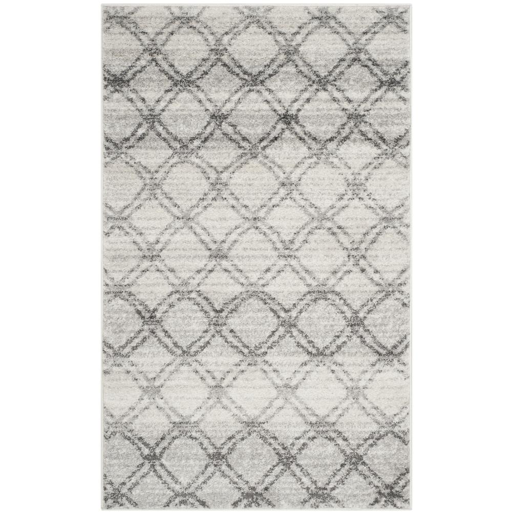 Adirondack, SILVER / CHARCOAL, 3' X 5', Area Rug, ADR105P-3. Picture 1